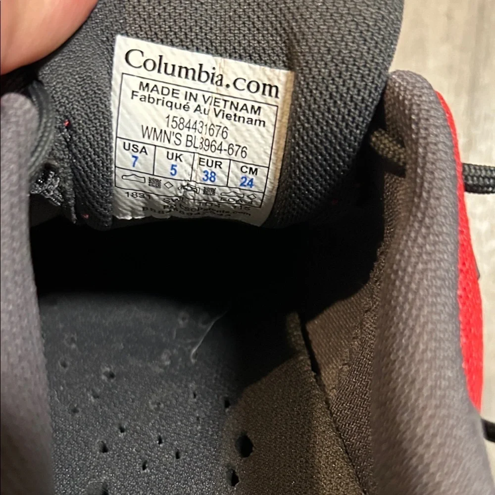 Columbia Red and brown Athletic Shoes